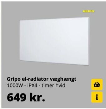 Gripo elradiator