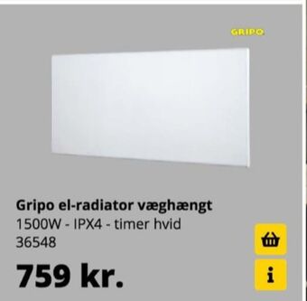 Gripo elradiator