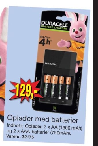 Harald Nyborg Duracell batterilader tilbud