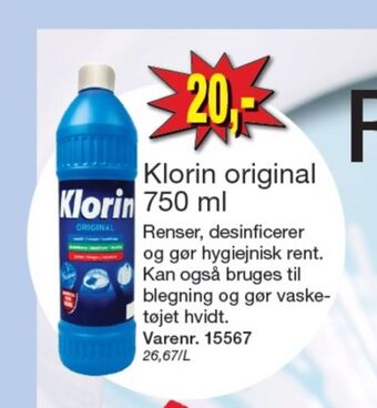 Harald Nyborg Klorin rengøringsmiddel tilbud