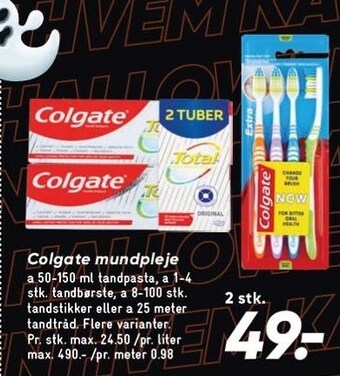 Bilka Colgate mundpleje - 2 stk tilbud