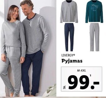 Lidl Livergy pyjamas tilbud