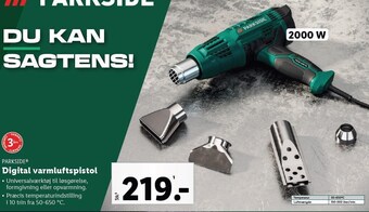 Lidl Parkside digital varmluftspistol tilbud