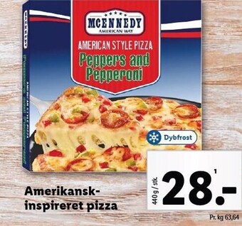 Lidl Amerikanskinspireret pizza tilbud