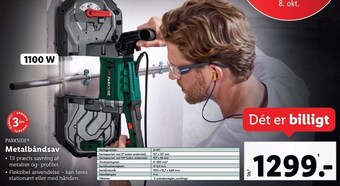 Lidl Metalbåndsav 1100 w tilbud
