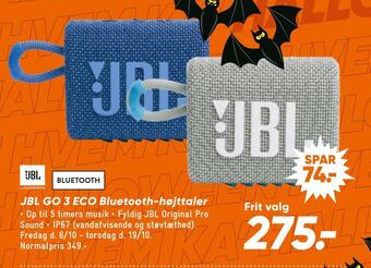 Bilka Jbl go 3 eco bluetooth-højttaler tilbud