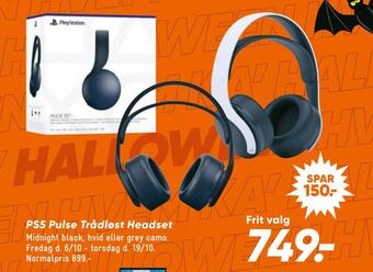 Bilka Ps5 pulse trådløst headset tilbud