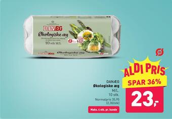 ALDI Økologiske æg tilbud