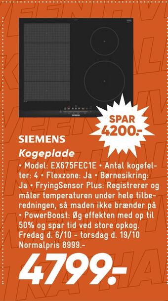Bilka Kogeplade tilbud