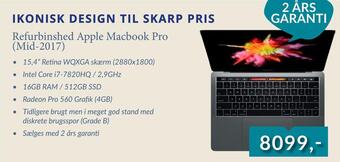 CBC Refurbinshed apple macbook pro (mid-2017) tilbud