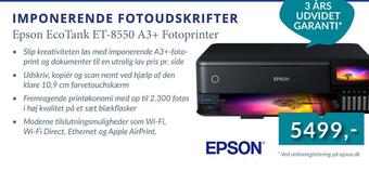 CBC Epson ecotank et-8550 a3+ fotoprinter tilbud