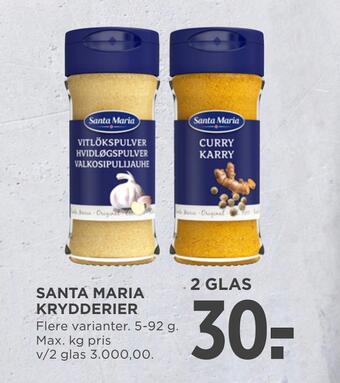 MENY Santa maria krydderier tilbud