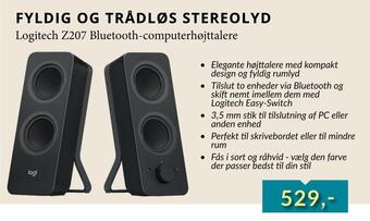 Logitech z207 bluetooth-computerhøjttalere