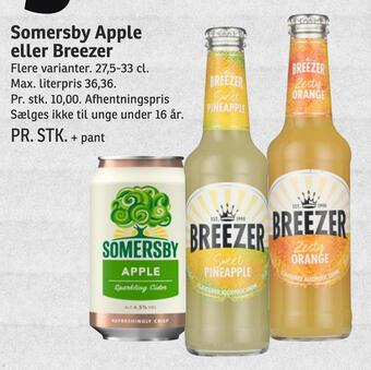 SPAR Somersby apple eller breezer tilbud