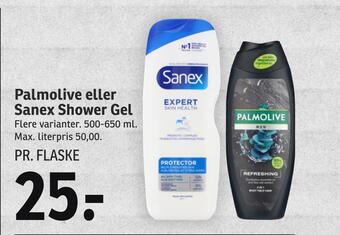 Palmolive eller sanex shower gel