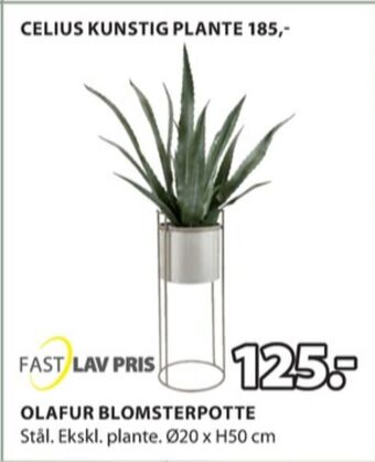 JYSK Ukendt kunstige blomster tilbud