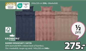 JYSK Kronborg sengesæt tilbud