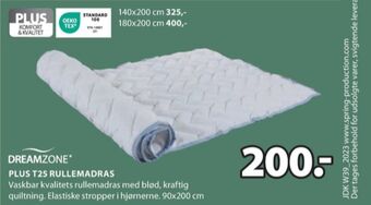 JYSK Dreamzone rullemadras tilbud