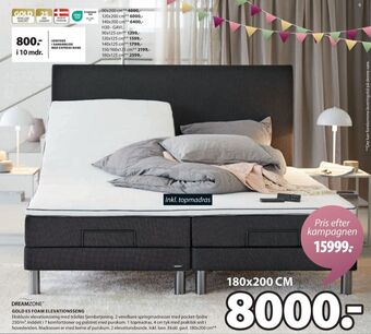 JYSK Dreamzone elevationsseng tilbud