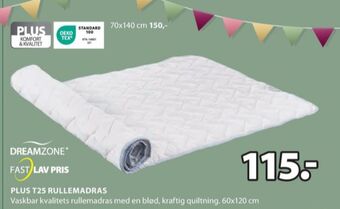 JYSK Dreamzone rullemadras tilbud
