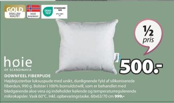 JYSK Høie hovedpude tilbud