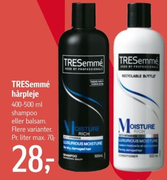 Føtex Tresemmé shampoo tilbud