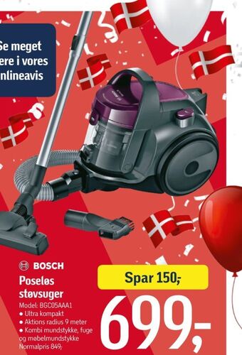 Føtex Bosch støvsuger tilbud
