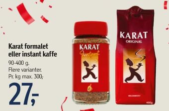 Føtex Karat instant kaffe tilbud