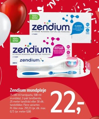 Føtex Zendium tandpasta tilbud