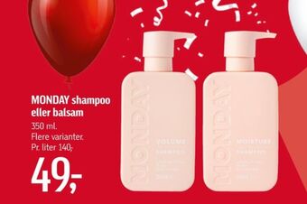 Føtex Monday shampoo tilbud