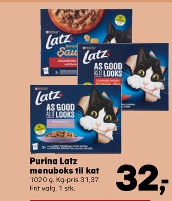 Kvickly Latz kattefoder tilbud