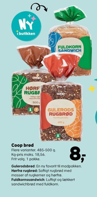 Kvickly Coop gulerodsrugbrød tilbud