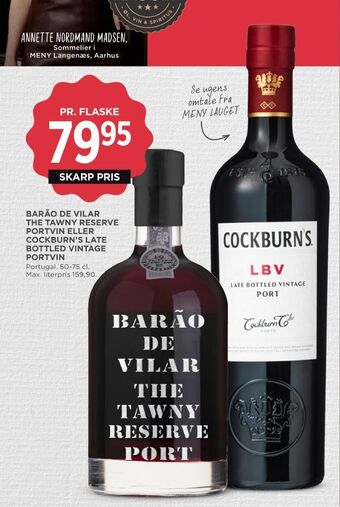 MENY Barao de vilar portvin tilbud