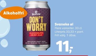 SuperBrugsen Don't worry hemp ale øl - alkoholfri tilbud