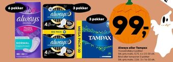 SuperBrugsen Tampax tamponer tilbud