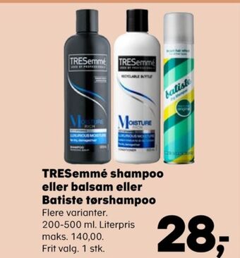 SuperBrugsen Tresemmé shampoo tilbud