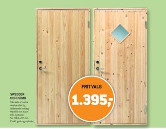 XL-BYG Swedoor dør tilbud