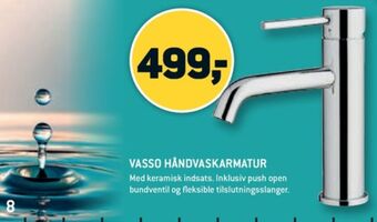 XL-BYG Vasso håndvaskarmatur tilbud