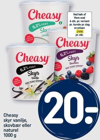 REMA 1000 Cheasy skyr tilbud