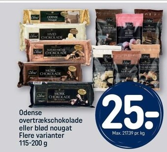 REMA 1000 Odense overtrækschokolade eller blød nougat tilbud