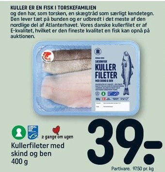 REMA 1000 Kullerfileter med skind og ben 400 g tilbud