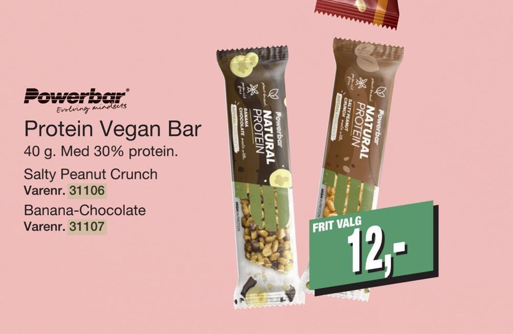 Protein vegan bar tilbud hos Harald