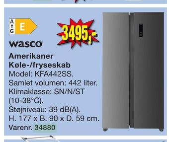 Harald Nyborg Amerikaner køle-/fryseskab tilbud
