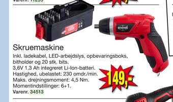 Harald Nyborg Skruemaskine tilbud