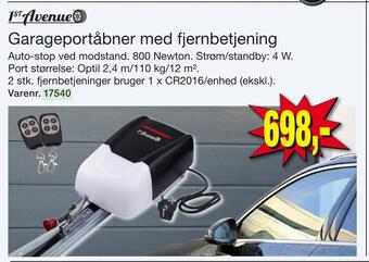 Harald Nyborg Garageportåbner med fjernbetjening tilbud