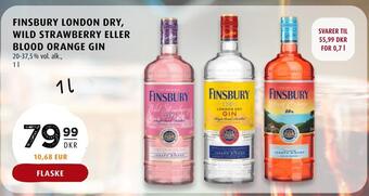 Scandinavian Park Finsbury london dry, wild strawberry eller blood orange gin tilbud