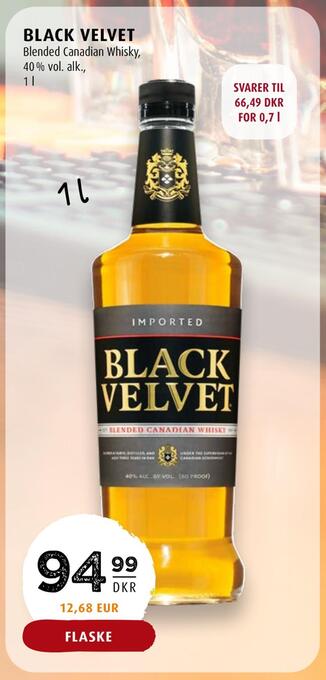 Scandinavian Park Black velvet tilbud