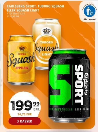 Scandinavian Park Carlsberg sport, tuborg squash eller squash light tilbud
