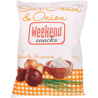 Motatos Weekend snacks | chips sour cream & onion | slik & snacks > chips & snacks tilbud