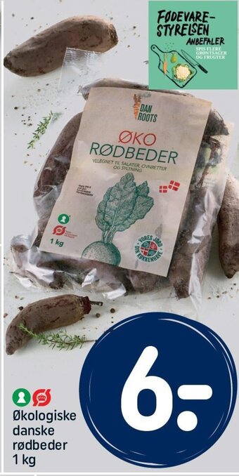 REMA 1000 Økologiske danske rødbeder 1 kg tilbud